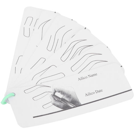 Pochoir à Microblading pour Sourcils, Gabarit de Dessin et Moule Papier Pratique