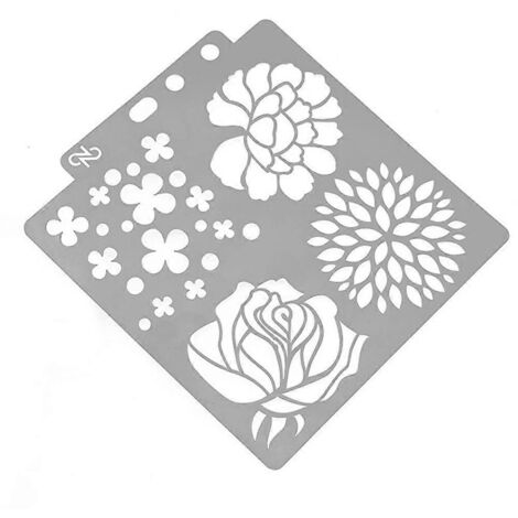 Pochoir à peindre des fleurs, support mural pour meubles, panneau en bois, artisanat, création, décoration, art