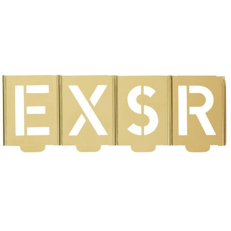 kukko Jeu de pochoirs pour signature 327 lettres A - Z - 327-070-B