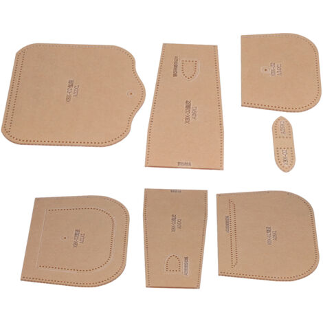 Pochoir acrylique transparent pour découper des sacs en cuir, parfait pour projets DIY et cadeaux personnalisés.