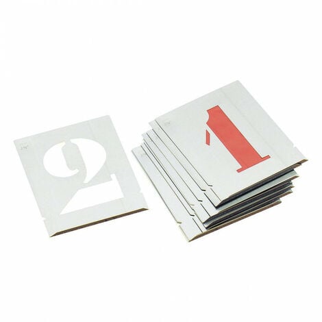 Pochoir chiffres 30mm aluminium haute résistance L'Outil Parfait