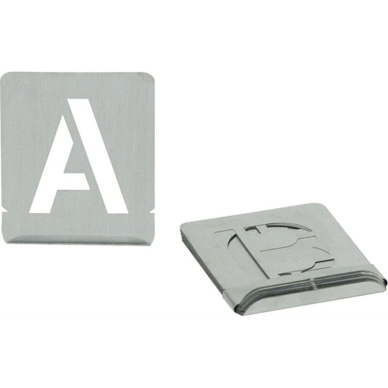 Pochoir chiffres a-z sh 80mm Turnus