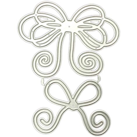 Pochoir de découpe en métal, en acier au carbone, en forme de nœud papillon, pour scrapbooking