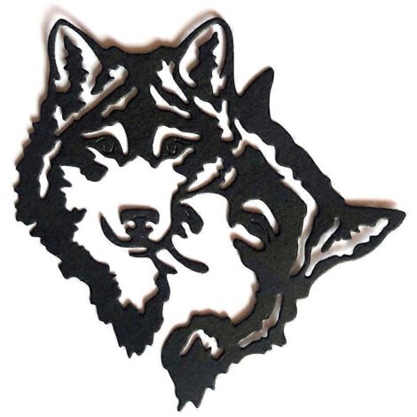 Pochoir de découpe en métal Loup de Noël pour scrapbooking, cartes et décorations en papier à monter soi-même