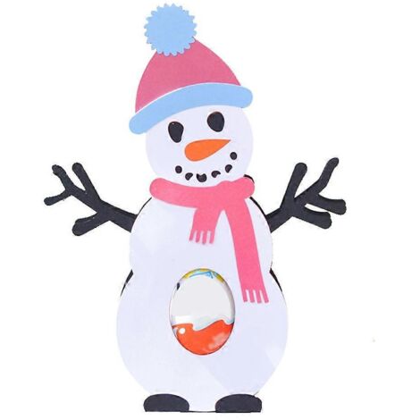 Pochoir de Découpe Métal Bonhomme de Neige DIY pour Album et Carte de Noël