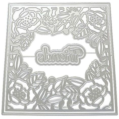 Pochoir de découpe métal pour scrapbooking, DIY album et cartes, modèle de moule à embosser, décoration créative.