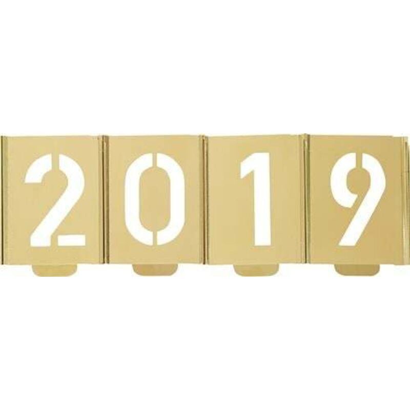 Jeu patrons de marquage 327 chiffres 0-9 hauteur de police d'écriture 50 mm tôle spéciale