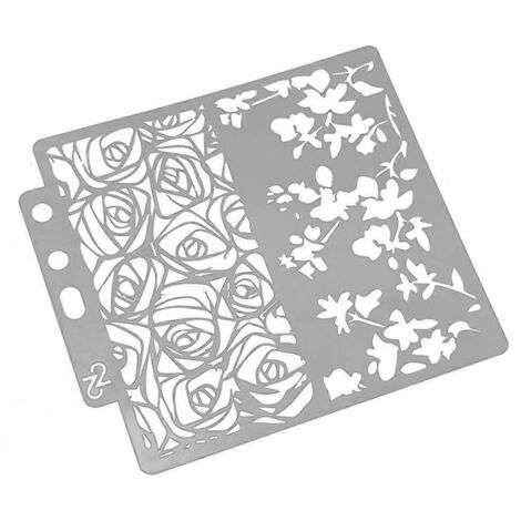 Pochoir de peinture Fleur Modèle en plastique pour enfants et adultes Loisirs créatifs amusants et faits main