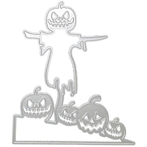 Pochoir Découpe Métal Citrouille Halloween DIY Album Scrapbooking Carte Emboîtage Décor
