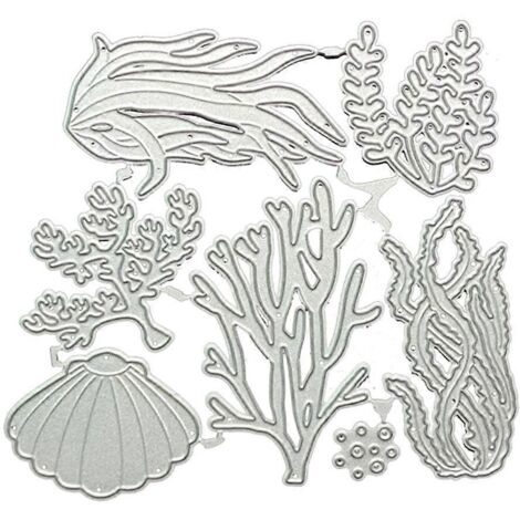 Pochoir Découpe Métal Plantes Aquatiques DIY Album Scrapbooking Carte Emboîtage Déco Artisanat