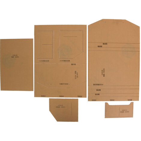 Pochoir en acrylique transparent pour la fabrication de sacs à main, porte-passeport et enveloppes en cuir