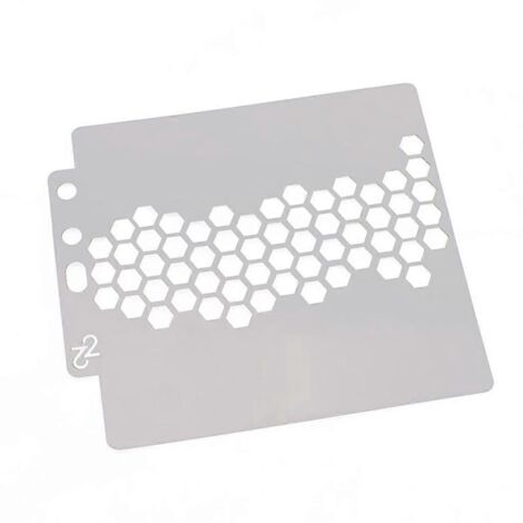 Pochoir hexagonal en plastique pour peinture, gabarit pour loisirs créatifs, décoration et scrapbooking.
