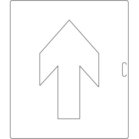 Pochoir pour signalisation horizontale - Fleche 600x1000mm - 8006013