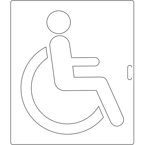 Pochoir pour signalisation horizontale - PMR 1000x1200mm - 8005924