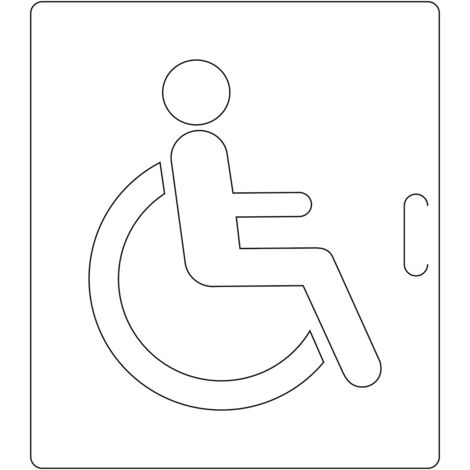 Pochoir pour signalisation horizontale - PMR 500x600mm - 8005917
