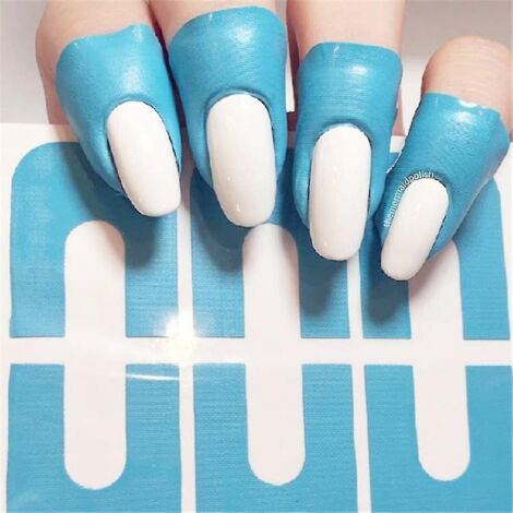 Pochoir pour vernis à ongles, ruban adhésif autocollant anti-débordement pour manucure