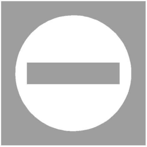 Pochoir Sens Interdit 80 cm - Wilmart