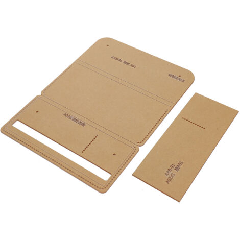 Pochoirs acryliques pour portefeuille - Kit de découpe et modèles personnalisables