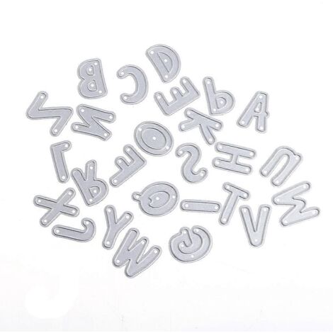 Pochoirs de découpe Alphabet pour scrapbooking et cartes en papier DIY