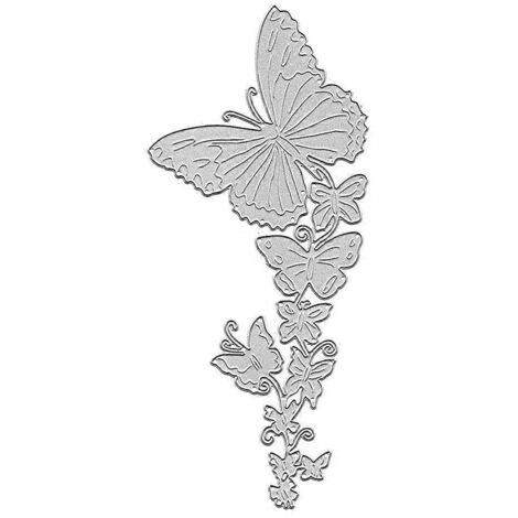 Pochoirs de découpe en métal à gaufrage papillon pour scrapbooking DIY