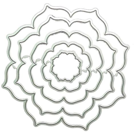 Pochoirs de découpe en métal à motif floral pour scrapbooking, cartes et décoration en gaufrage
