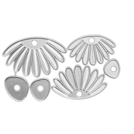 Pochoirs de découpe en métal à motif pétale pour scrapbooking, album, tampons, gaufrage de cartes et de papiers