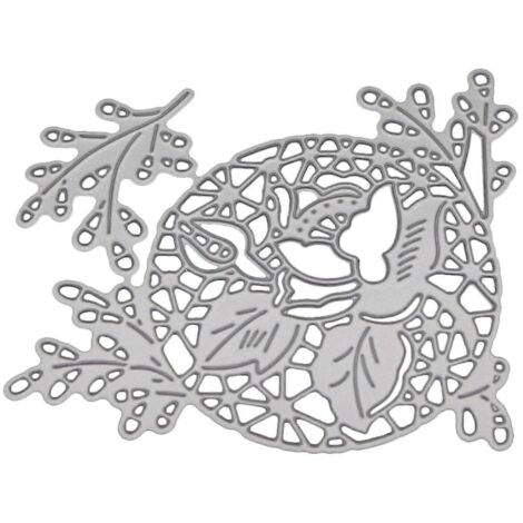Pochoirs de découpe en métal à motifs de fleurs et de feuilles pour scrapbooking, cartes et décoration en gaufrage