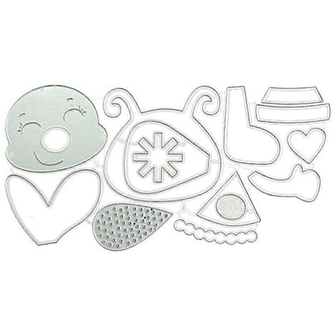Pochoirs de découpe en métal Abeille de Noël pour scrapbooking et gaufrage décoratif