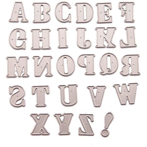 Pochoirs de découpe en métal alphabet pour scrapbooking, album, tampon, papier, carte, gaufrage