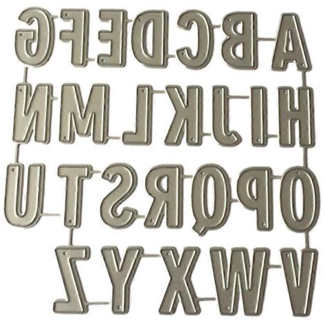 Pochoirs de découpe en métal alphabet pour scrapbooking, gaufrage et décoration de cartes