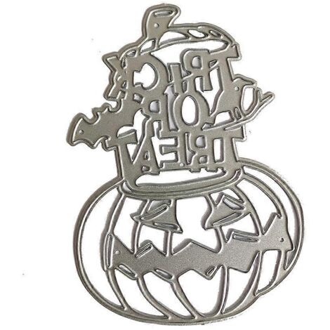 Pochoirs de découpe en métal citrouille d'Halloween pour scrapbooking, cartes et décoration en relief