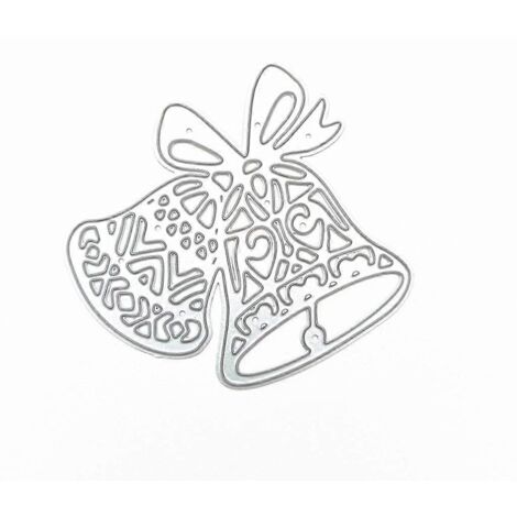 Pochoirs de découpe en métal Cloches de Noël pour scrapbooking, cartes et décoration en gaufrage