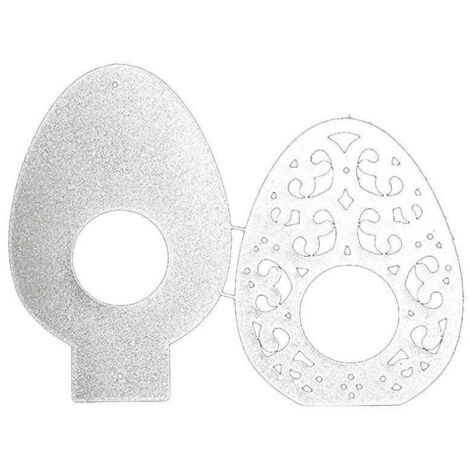 Pochoirs de découpe en métal en forme de boîte à œufs pour scrapbooking et gaufrage décoratif
