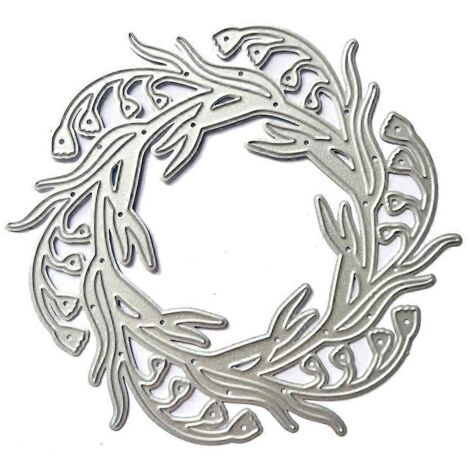 Pochoirs de découpe en métal en forme de couronne pour scrapbooking et gaufrage décoratif