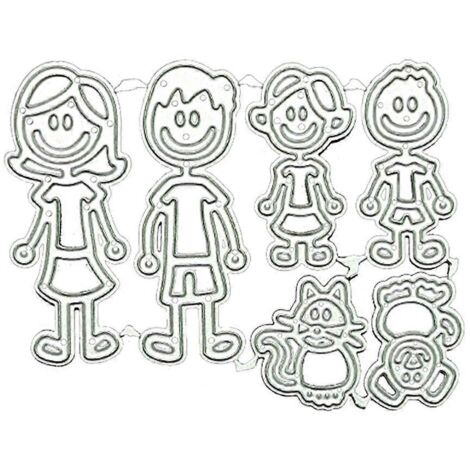Pochoirs de découpe en métal pour animaux de compagnie, pochoirs, modèles de scrapbooking, de cartes et de décoration en papier à gaufrer.