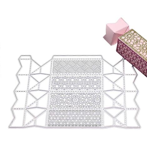 Pochoirs de découpe en métal pour boîte à bonbons créative, scrapbooking, tampons DIY P