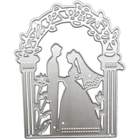 Pochoirs de découpe en métal pour mariage, bricolage, acier au carbone, gaufrage