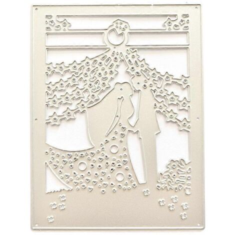 Pochoirs de découpe en métal pour mariage, pour scrapbooking et gaufrage décoratif.