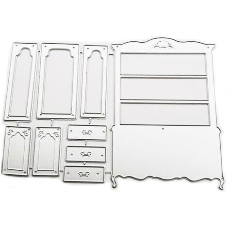 Pochoirs de découpe en métal pour meubles, scrapbooking, cartes et loisirs créatifs. Moule à gaufrage pour décoration.