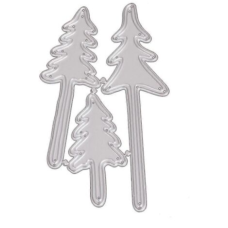 Pochoirs de découpe en métal pour sapins de Noël, pochoirs pour scrapbooking, cartes et loisirs créatifs. Moule à gaufrage pour décoration.