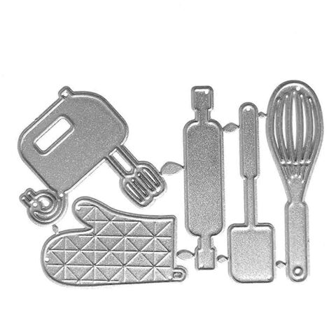 Pochoirs de découpe en métal pour ustensiles de cuisine, scrapbooking, cartes en papier, gaufrage et décoration