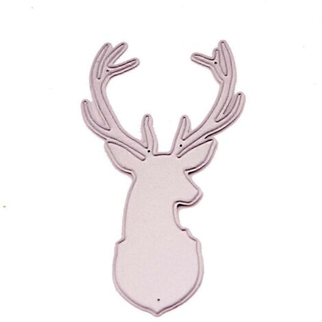 Pochoirs de découpe en métal représentant un cerf, pour scrapbooking, album photo, tampons et gaufrage de cartes.