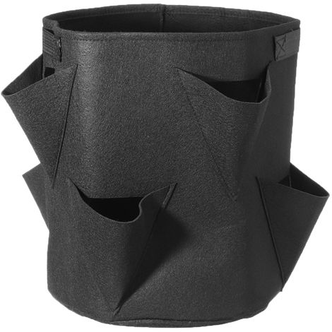 main image of "Pocket Bag Vegetable Container Black 35 * 45cm"