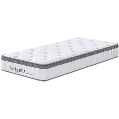 Pocket Sprung Quilted Mattress 3ft Single Medium Firmness 24cm Depth Flat Pack