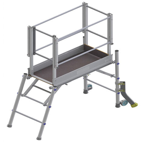 Podestleiter mit großer Plattform 10 Stufen - Maximale Arbeitshöhe. 4.50m - MPL