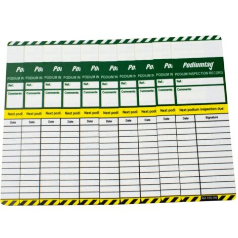 Podiumtag x10 Inserts