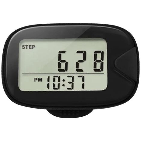 Podomètre de marche à pince, compteur de pas avec écran LCD et mesure précise du nombre de pas