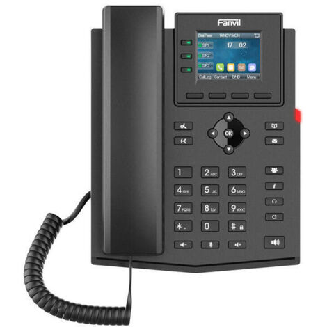 PoE, 4 SIP Lines, 2.4-inch color screen