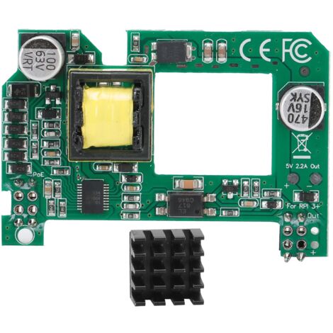 PoE-Modul für Raspberry Pi 4B/3B – Netzwerk-Stromversorgungs-Port-Umschalter