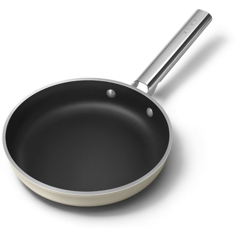 Poêle 24 cm crème mat - Smeg - FPF2402CRM
